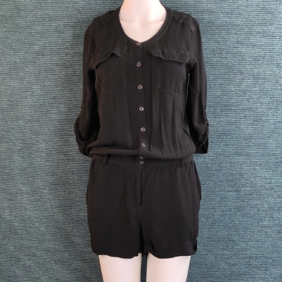 Express Button Front Romper - Picture 2 of 13